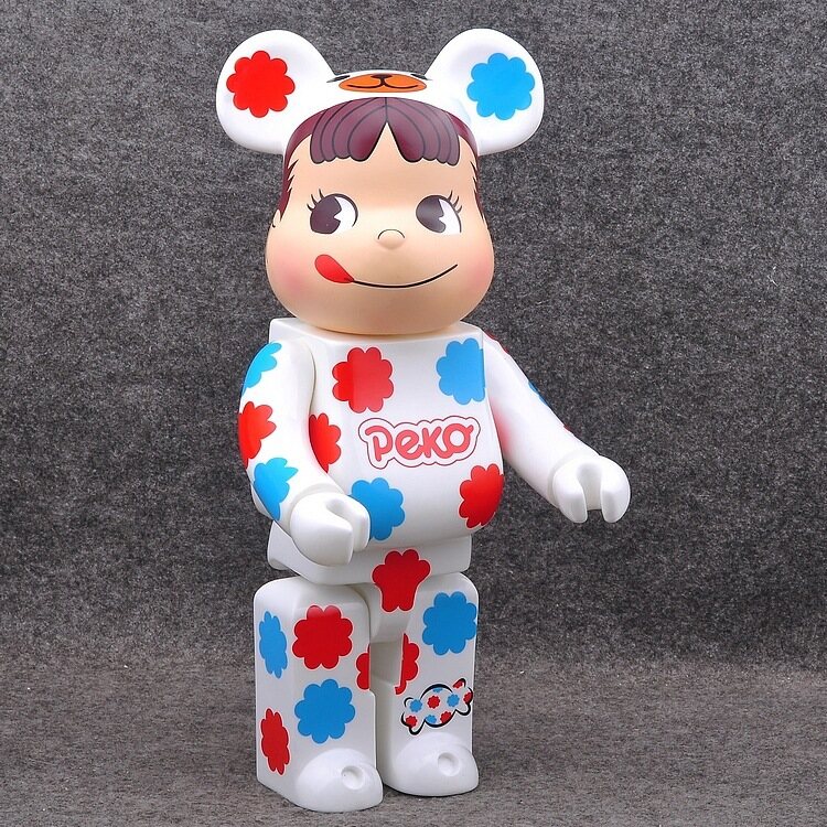 Bearbrick Gấu Bạo Lực Bearbrick Peko Buerjia Cô Gái Sữa Hoa Lan Trái Tim Đào Mô Hình Đồ Chơi Thủ Công