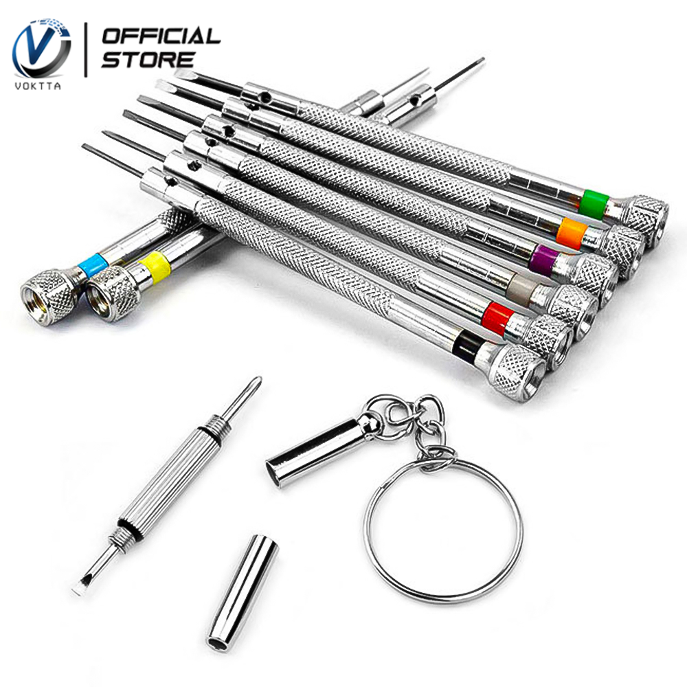Voktta bộ dụng cụ sửa chữa đồng hồ 13 món bộ dụng cụ tua vít sửa chữa đồng hồ bộ tua vít chính xác cho đồ điện tử/đồ chơi/máy tính/sửa chữa đồng hồ