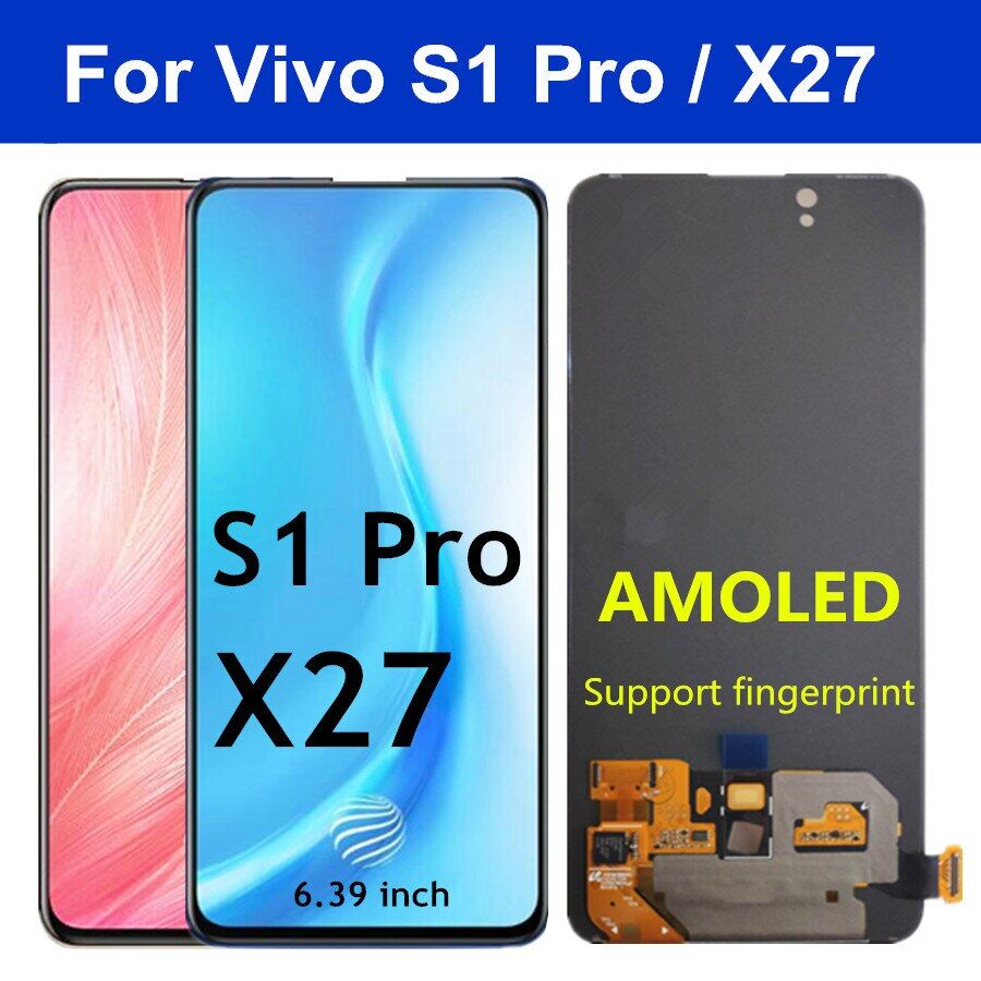 6.39 ''Amoled X27สำหรับVivo S1 Proสัมผัสหน้าจอLCDหน้าจอX27 Lcd V1829 V1838หน้าจอดิจิตอลเปลี่ยน ราคา 10,371 บาท*ส่งฟรี