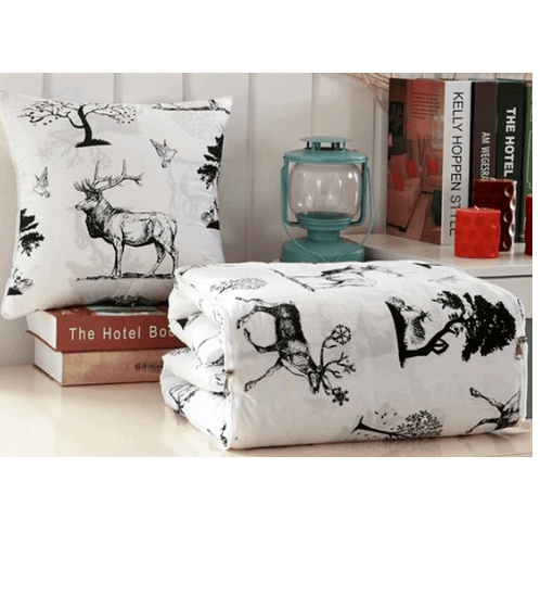 Global House COZY หมอนผ้าห่ม 40X40 ลายกราฟฟิค CXNE018 รับประกันของเเท้ ราคา 539 บาท*ส่งฟรี