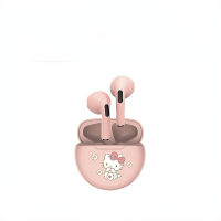 HelloKitty Cat TWS bluetooth earbuds New Wireless Headset Cute Cartoon Noise Reduction Sports Girl Small Type-c Charging