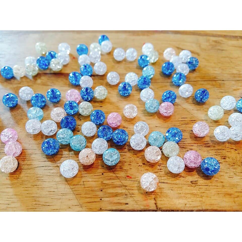 Đá tuyết làm vòng tay handmade