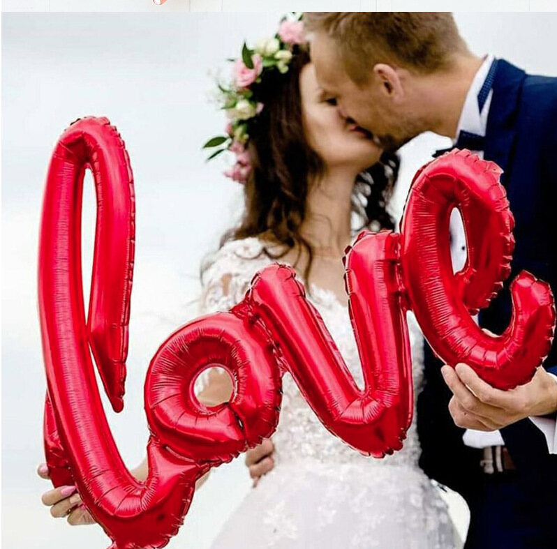 Lá Thư Tình Dây Chằng, Bóng Bay Kỷ Niệm Trang Trí Tiệc Sinh Nhật Lễ Tình Nhân Đám Cưới Ly Rượu Sâm Banh, Ảnh Đạo Cụ