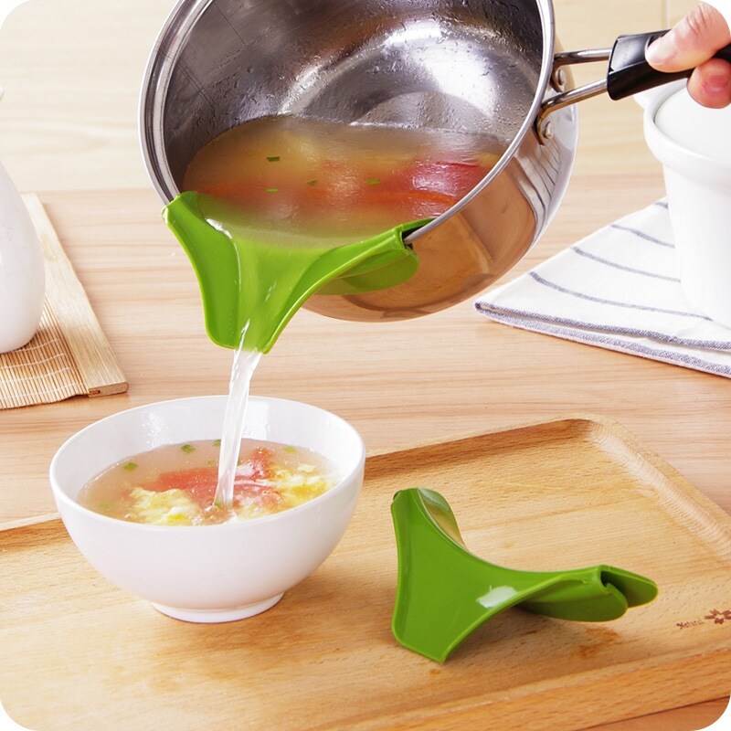 [HOT] Phụ Kiện Nhà Bếp Chảo Chống Tràn Dụng Cụ Làm Lệch Vành Tròn Phễu Silicon Nhà Bếp Chống Rò Rỉ Dụng Cụ Tiện Ích Nhà Bếp