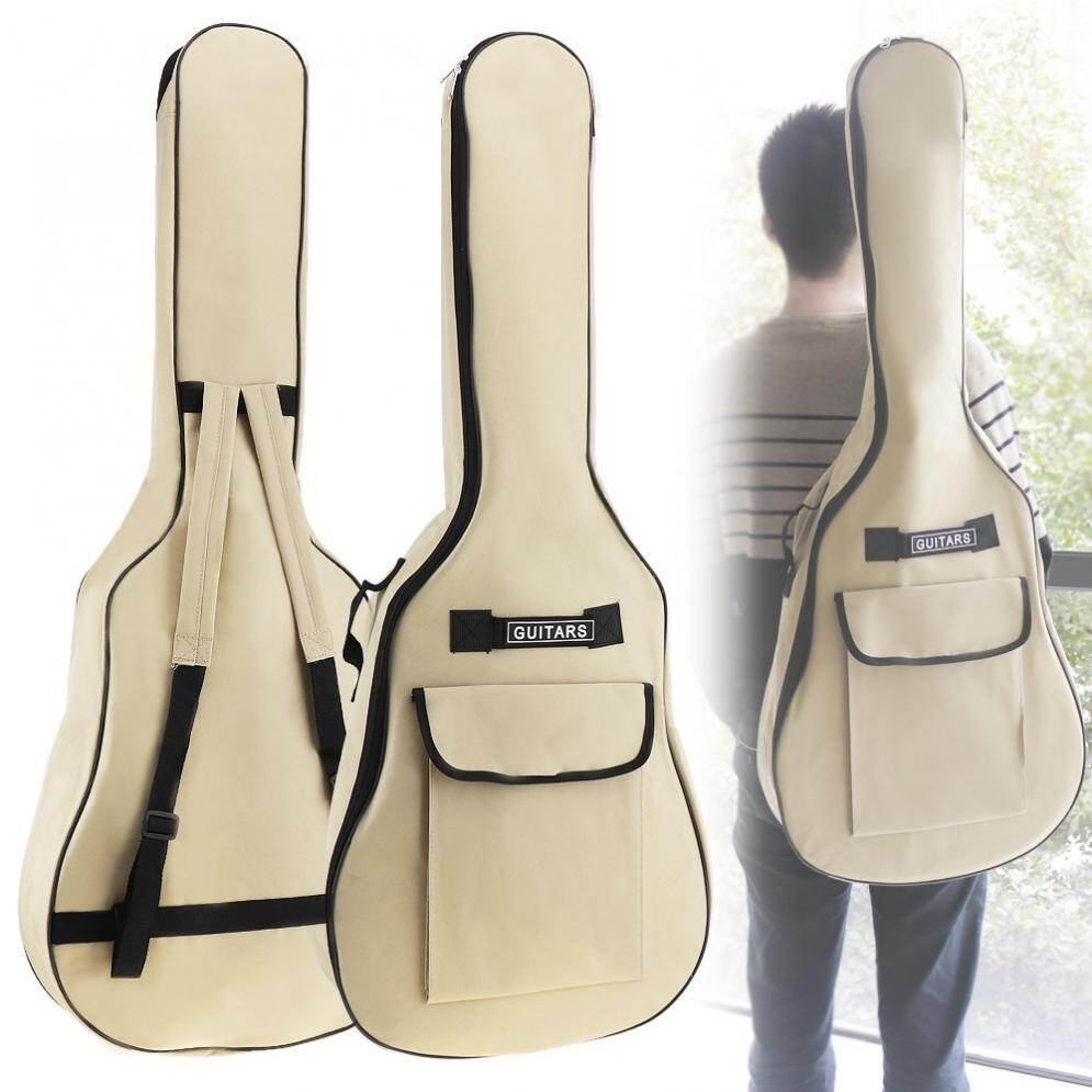 Vỏ Đàn Guitar 40 / 41 Inch Vải Oxford Bao Đựng Đàn Quai Đôi Đệm 5 Mm Cotton Mềm Ba Lô Chống Nước