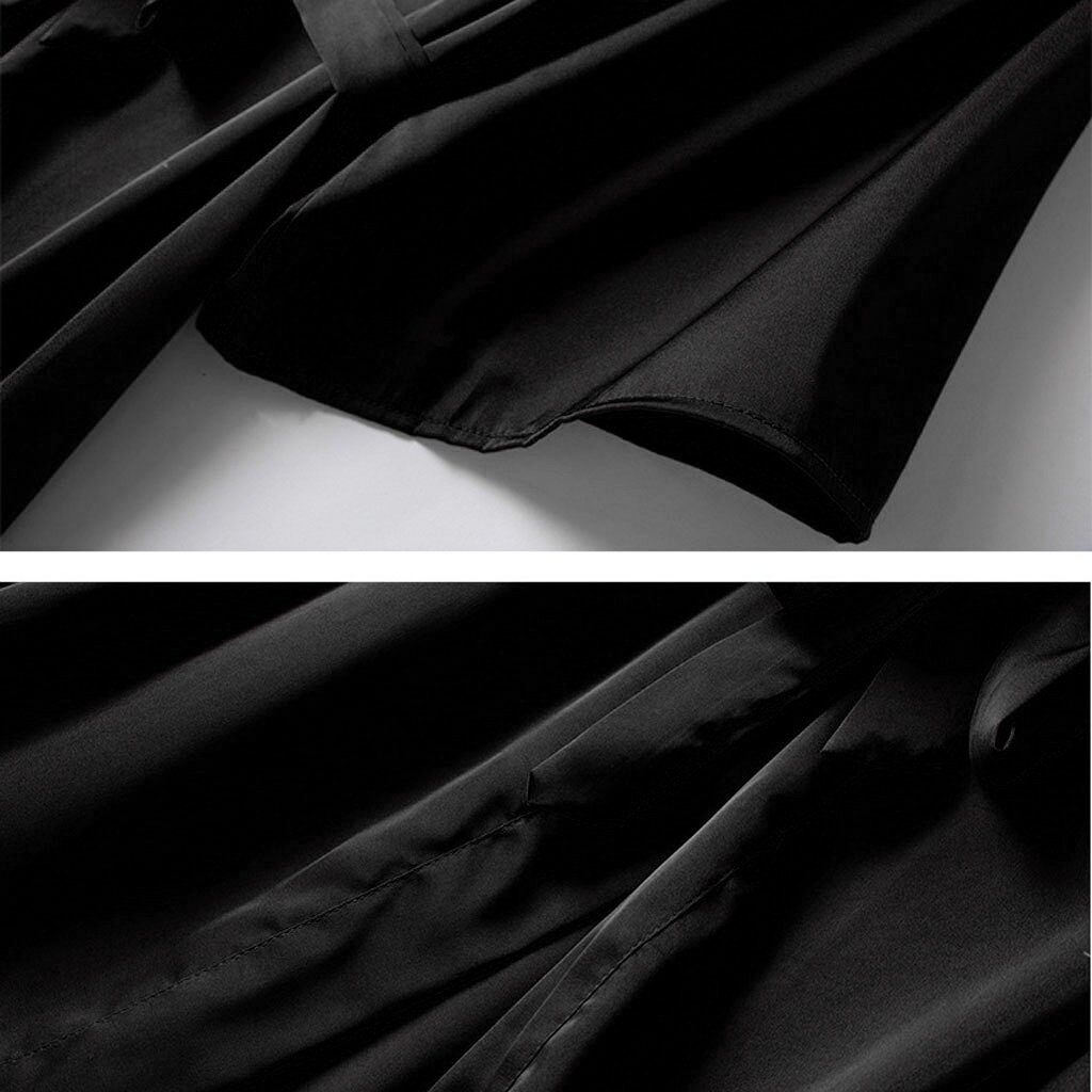 U76yu7yuj Bộ Đồ Ngủ Lụa Satin Mới Đồ Lót Nữ Áo Choàng Đồ Lót Đồ Ngủ Bộ Đồ Ngoại Cỡ Màu Đen Polyester Gợi Cảm 23