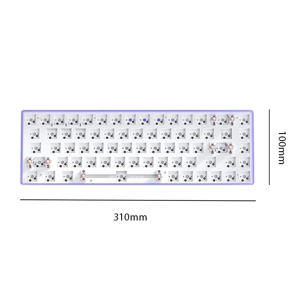 Custom made GMK67 Hot Swappable Bàn Phím Cơ Bộ Đệm Bluetooth 2.4G Bộ Tùy Chỉnh Bàn Phím 3 Chế Độ Không Dây Đèn Nền RGB 67 Phím