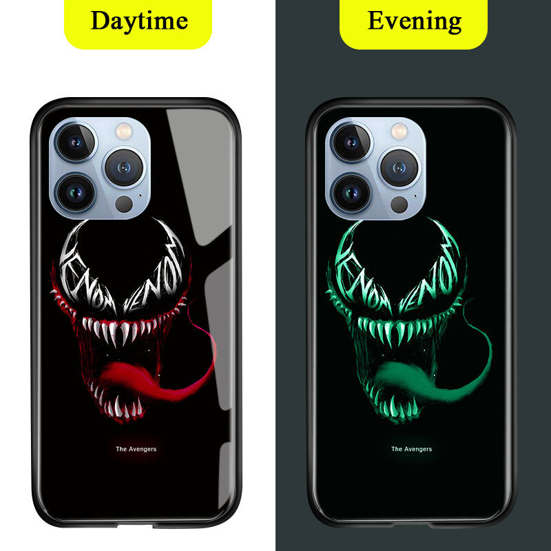 Glow In The Dark Silicone Phone Case Full Coverage Magnetic Anti