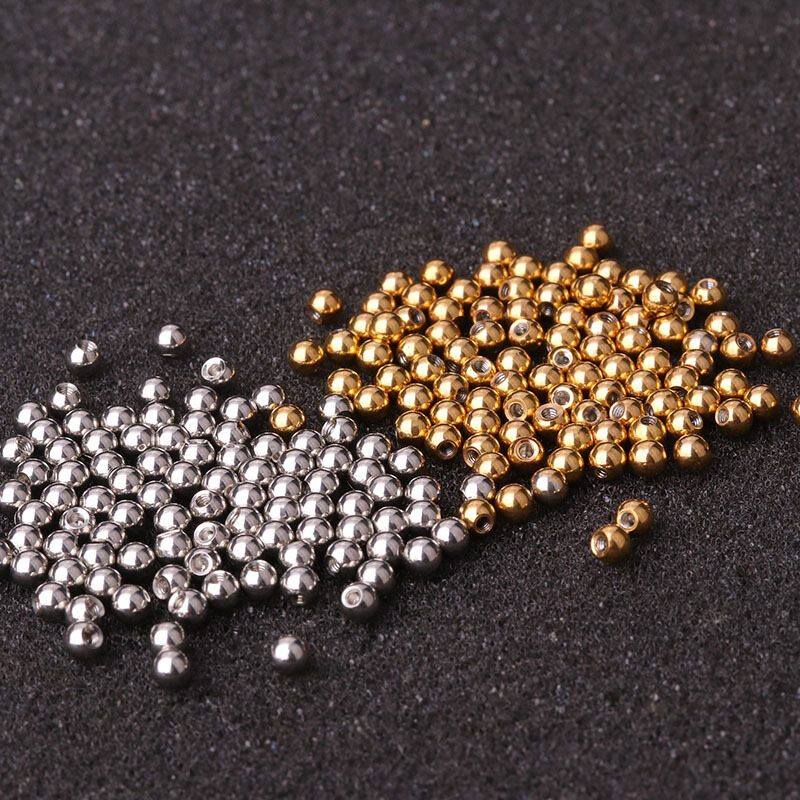 10 Hạt Bi Vít Bằng Thép Không Gỉ 3Mm/4Mm, Khuyên Tai Vành Tai Sụn Tai Phụ Kiện