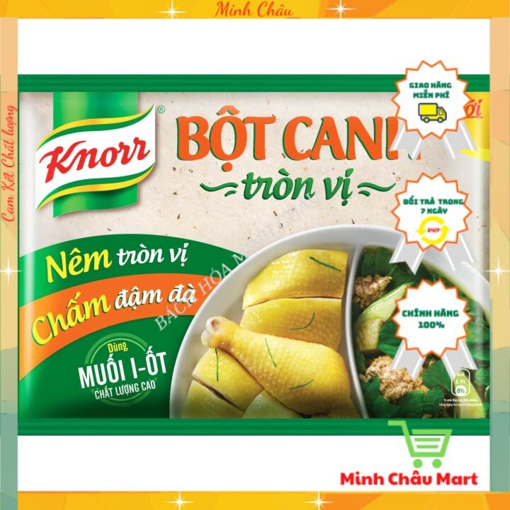 Bột canh knorr tròn vị sử dụng muối i-ot chất lượng gói 190g