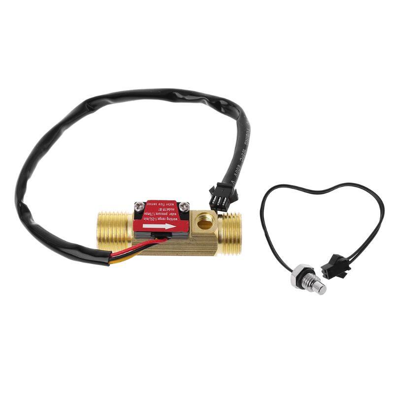 Cảm biến lưu lượng nước công tắc ren bằng đồng g1/2 "đồng hồ đo lưu lượng chất lỏng hiệu ứng hall bộ đếm lưu lượng kế 1-25l/phút cho máy nước nóng