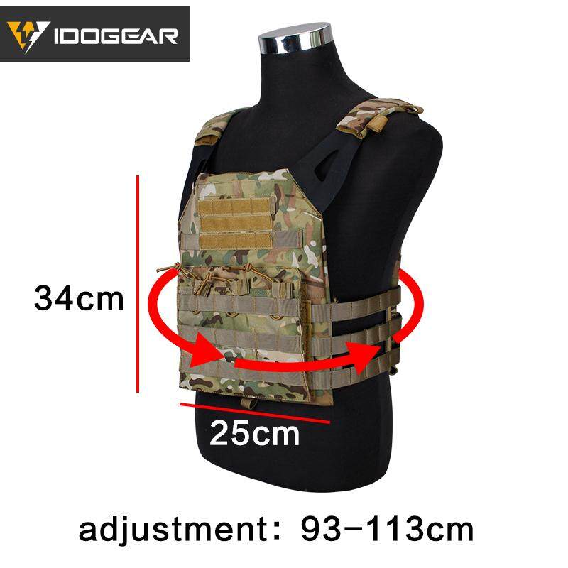 IDOGEAR Tactical Vest JPC Plate Carrier Paintball Body Armor MOLLE Gear Military Training