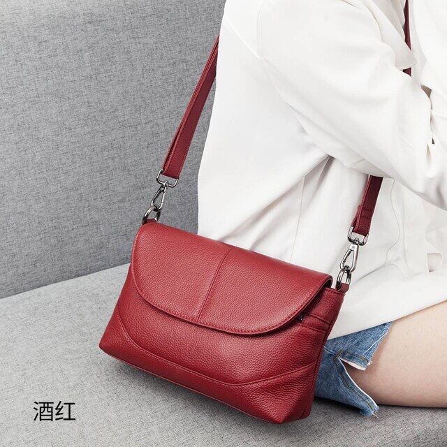 👜túi đeo chéo da thật cho nữ túi đeo vai nữ túi xách thời trang mới ví da bò cho nữ túi tote