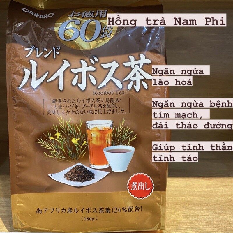 Hồng trà nam phi rooibos tea orhio nhật bản 60 gói 90g