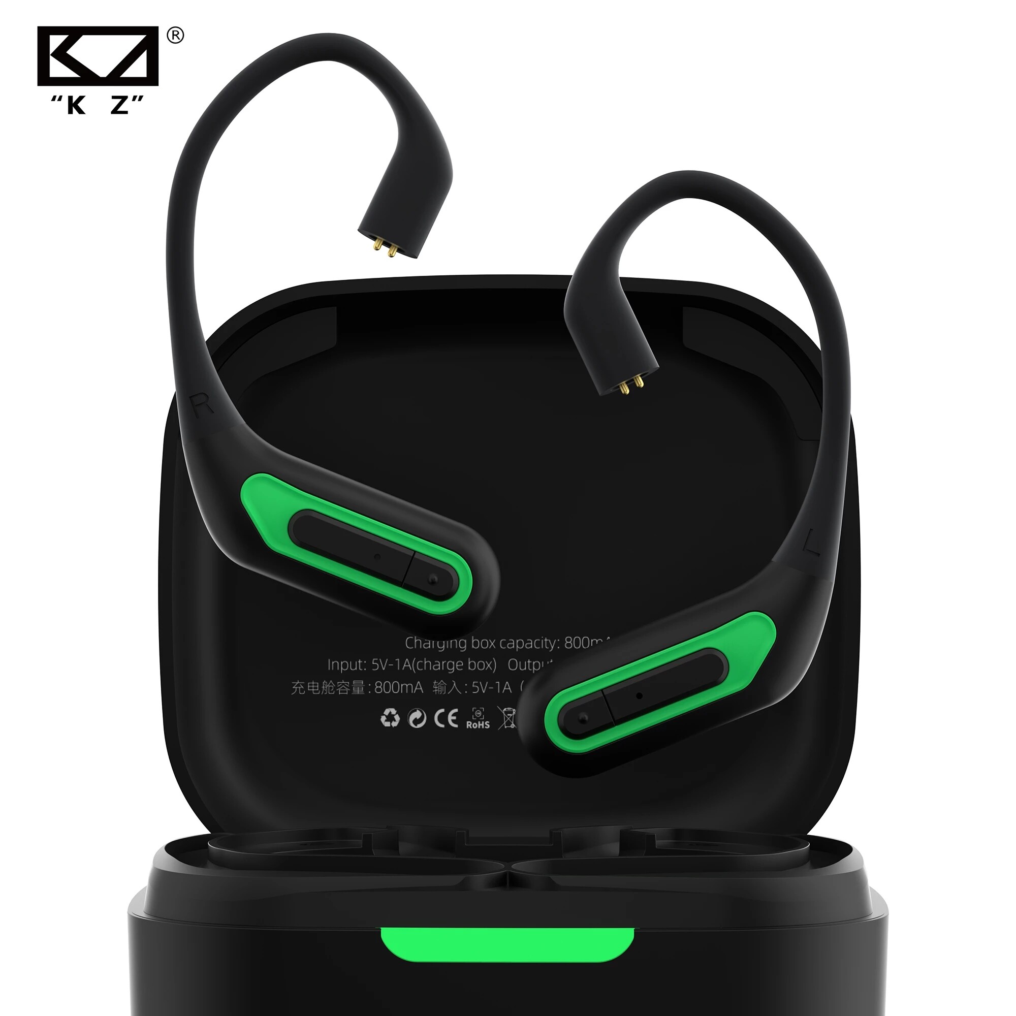 Tai Nghe Không Dây Nâng Cấp KZ AZ10 Tai Nghe Móc Tai HIFI Không Dây Cáp 5.2 Tương Thích Bluetooth Tai Nghe Thể Thao Khử Tiếng