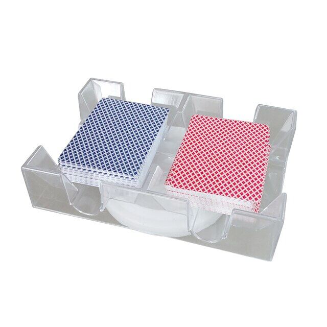 Playing Card Tray Rotating Clear Canasta Smooth Blackjack Discard Canasta Playing Card Tray Durable Revolving Playing Card Tray