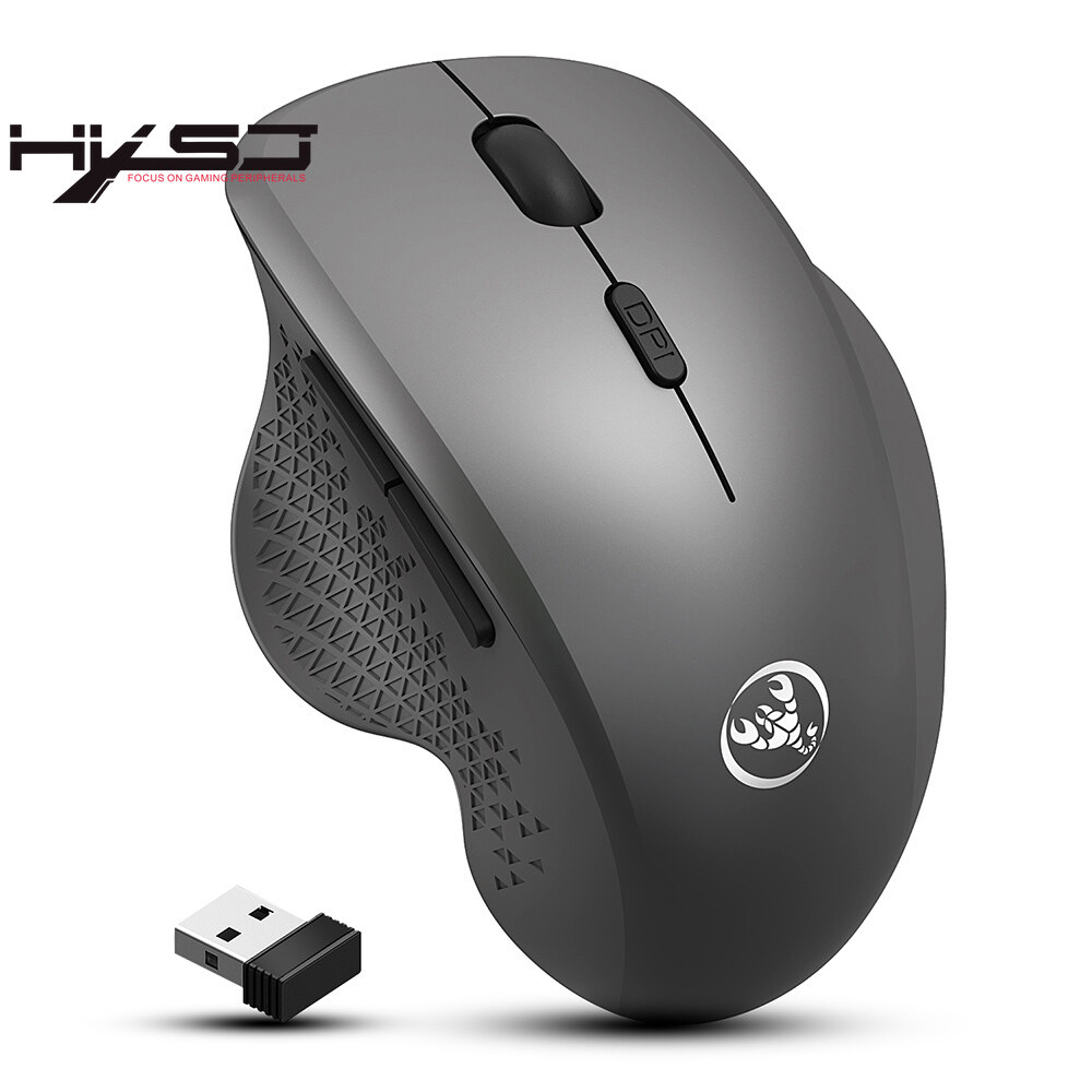 Chuột Công Thái Học Không Dây HXSJ T68, Chuột Không Dây 2.4Ghz, Chuột Chơi Game Với Dpi Có Thể Điều Chỉnh Dành Cho Máy Tính Xách Tay/Máy Tính