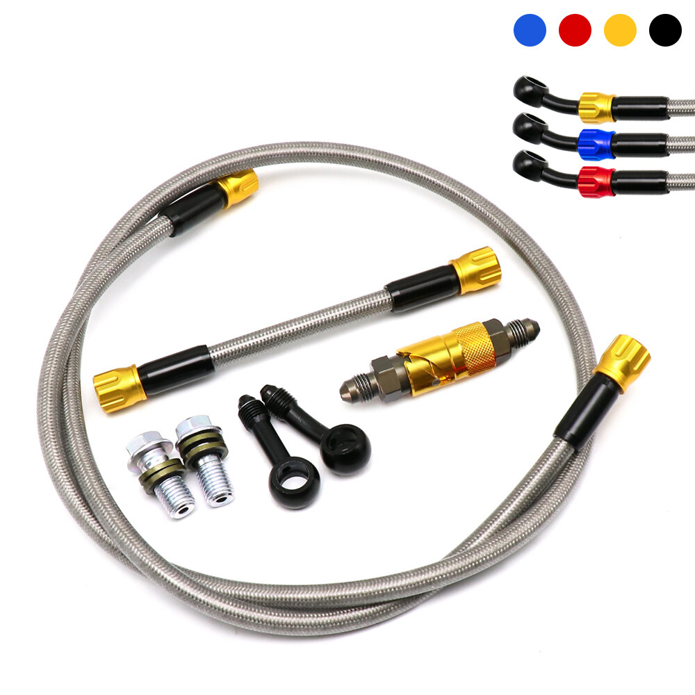 ZSDTRP Bộ Kẹp Phanh Xe Máy AN3 80Cm Nắp Tháo Nhanh Đầu Nối Dây Phanh Thay Thế Tháo Gỡ Được, Với Bộ Ống Phanh