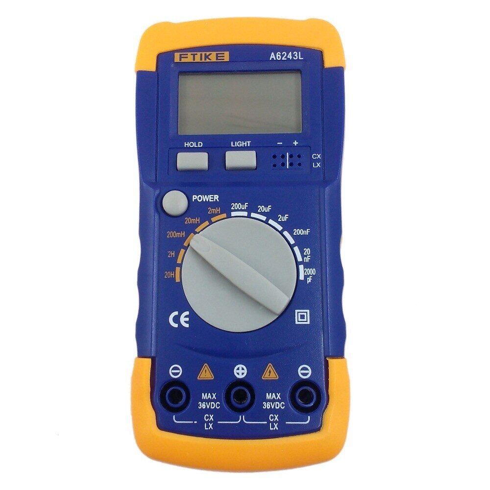 Đồng hồ vạn năng a6243l 3 1/2 đồng hồ đo tụ điện cuộn cảm lc đồng hồ đo tương thích 2nf-200uf & 2mh-20h