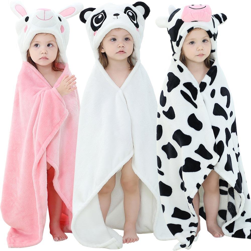 Towels Animal Cartoon Towel For Kids Flannel Blanket 70X100 Muslin Babi