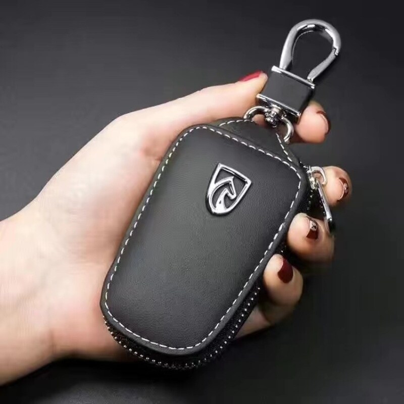 【Hot Sale】 Leather Remote Car Key Fob Case Cover Protector Holder Bag Wallet Pouch For BMW Mercedes Benz Audi VW Skoda Toyota Honda Nissan