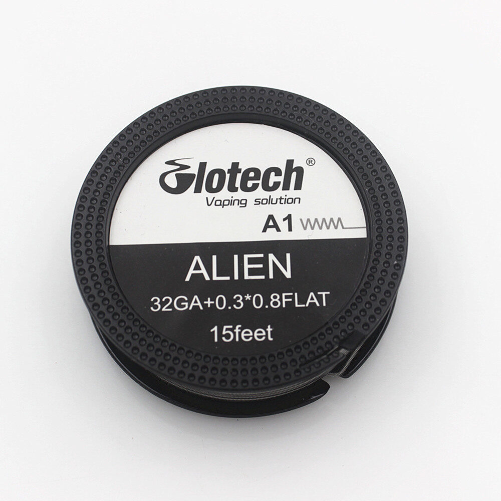 Glotech Alien Fused Clapton Tiger Clapton Heating Wire 15 Feet A1 Heating Wire for RTA RDA RBA Coils Building