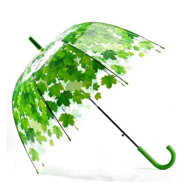 ร่มสำหรับผู้หญิง4สี Creative Parasol น่ารักสด PVC โปร่งใสเห็ด Cage Arch ร่มเด็กยาว/ร่ม Rain