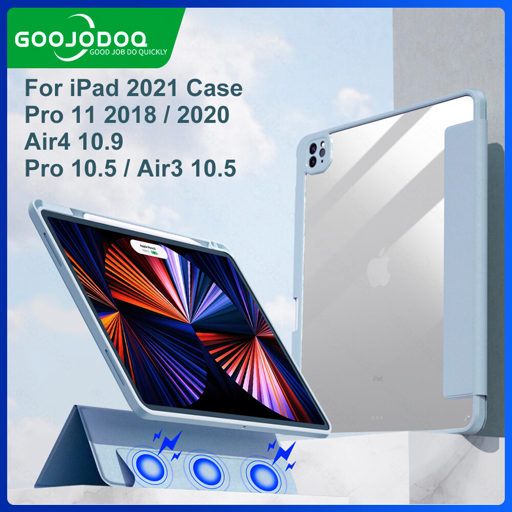 GOOJODOQ Ốp Cho iPad Air 4 Ốp Cho iPad Pro 11 2021 2020 2018, Ốp Cho iPad 10.2 Thế Hệ Thứ 8 Ốp Pro 12 9 Ốp Lưng iPad 2021 2020