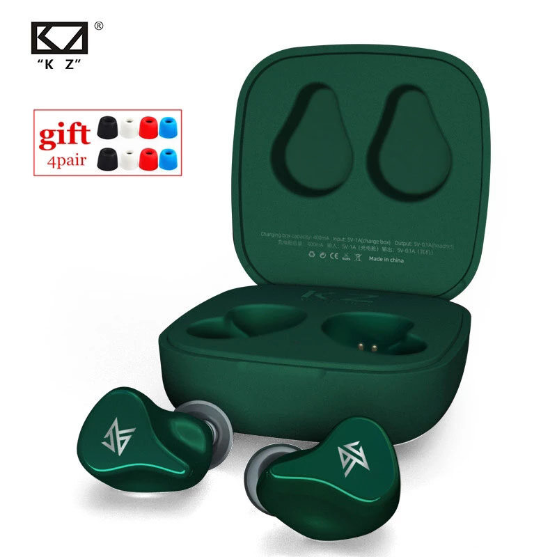 Tai Nghe KZ Z1 TWS Bluetooth 5.0 Mới, Đúng Tai Nghe Không Dây, 1DD Năng Động Earbuds Tai Nghe Thể Thao Khử Tiếng Ồn Điều Khiển Cảm Ứng