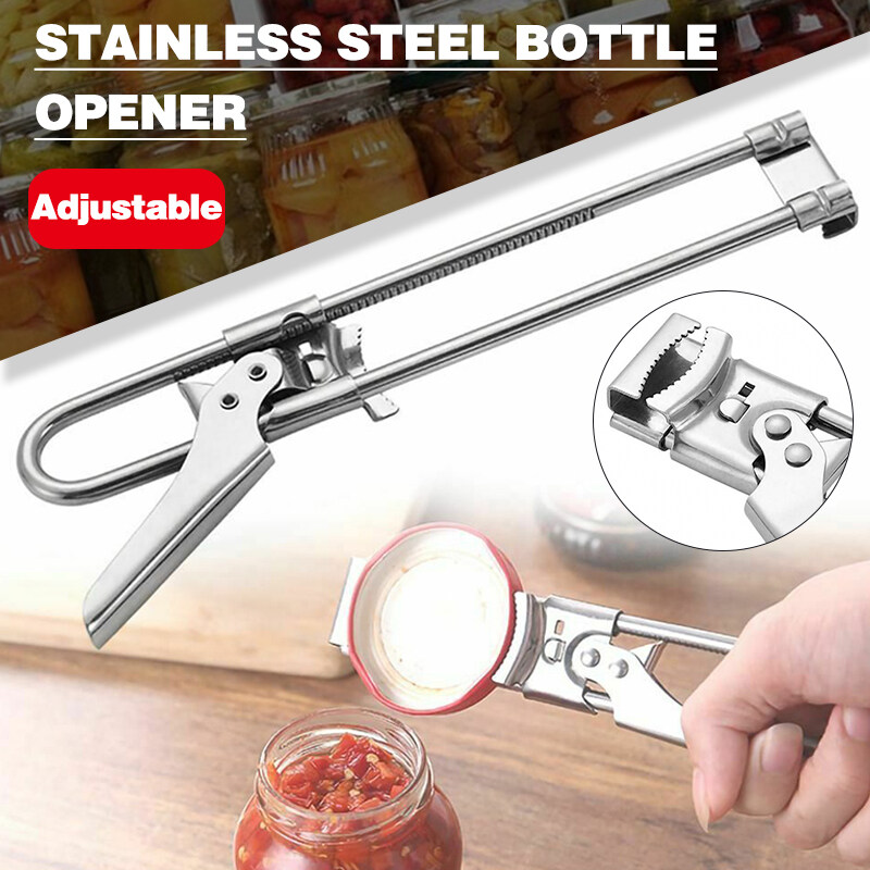 Unvug Adjustable Multifunctional Stainless Steel Can Opener Kitchen Jar