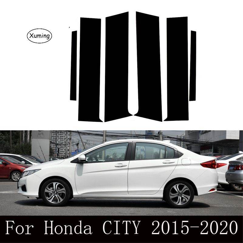 Xuming For Honda City 2015-2020 Window Stickers Center Pillars Strip Trim Accessories Column Post Film Exterior Decoration Replacement ราคา 264 บาท*ส่งฟรี