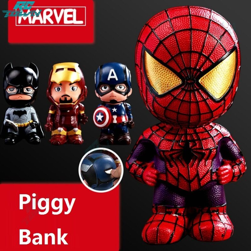 RCTOWN Superhero Piggy Bank Safe Saving Coin Box Bottle Piggy Bank for