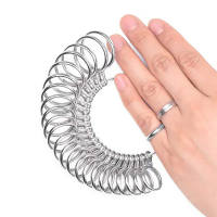 อุปกรณ์เสริม Professional US ขนาดแหวนวัดขนาดแหวน Sizer เครื่องมือเครื่องประดับวัดเครื่องมือ