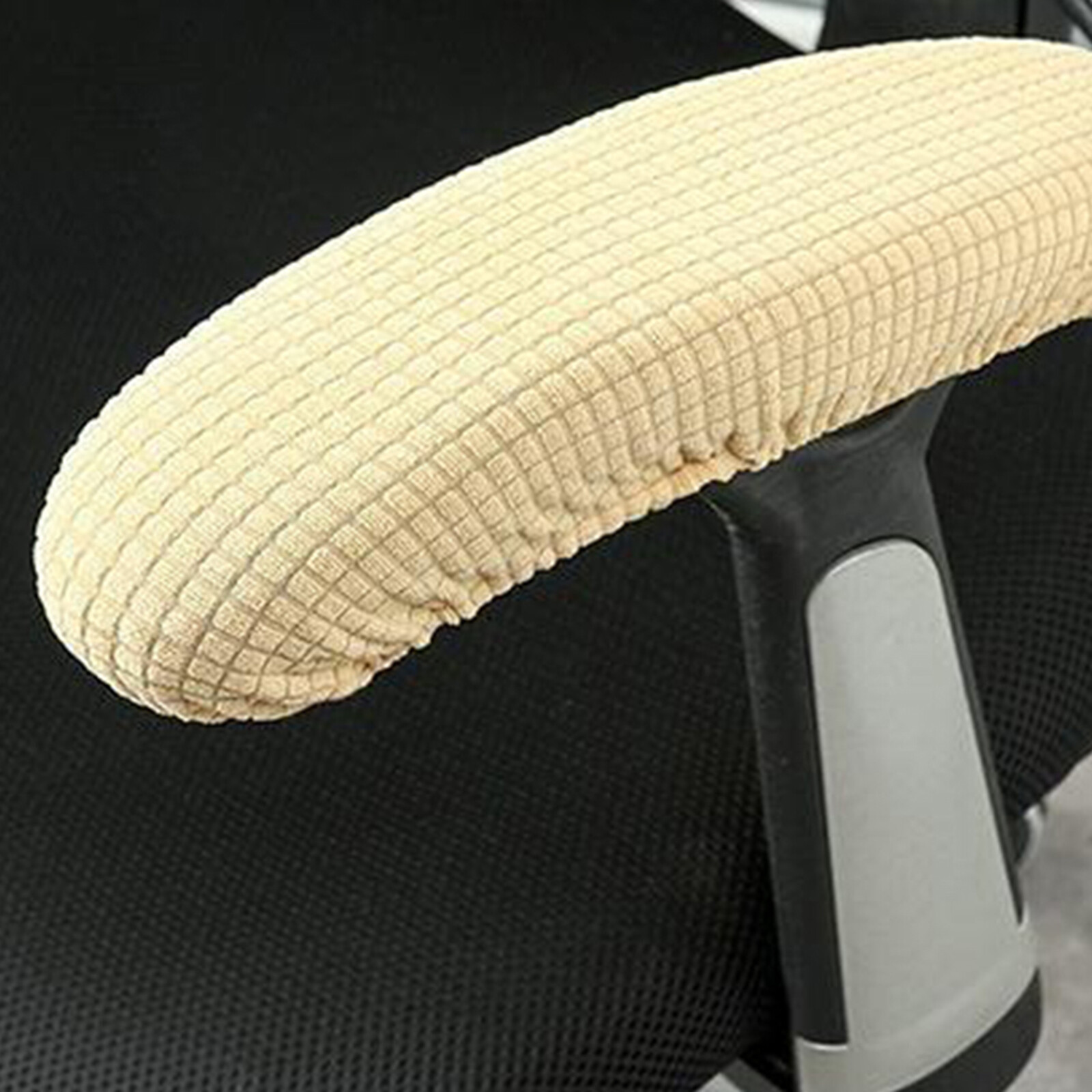 Gazechimp 1 Cặp Tấm Bọc Tay Vịn Ghế Văn Phòng Có Thể Giặt Bằng Máy Bằng Polyester Tháo Rời Tấm Bọc Đệm Tay (Dài 25-33Cm)