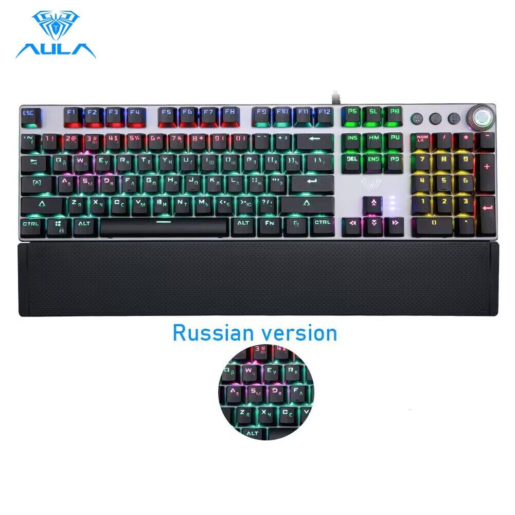 AULA F2088 Mechanical Gaming Keyboard with Blue Backlighting