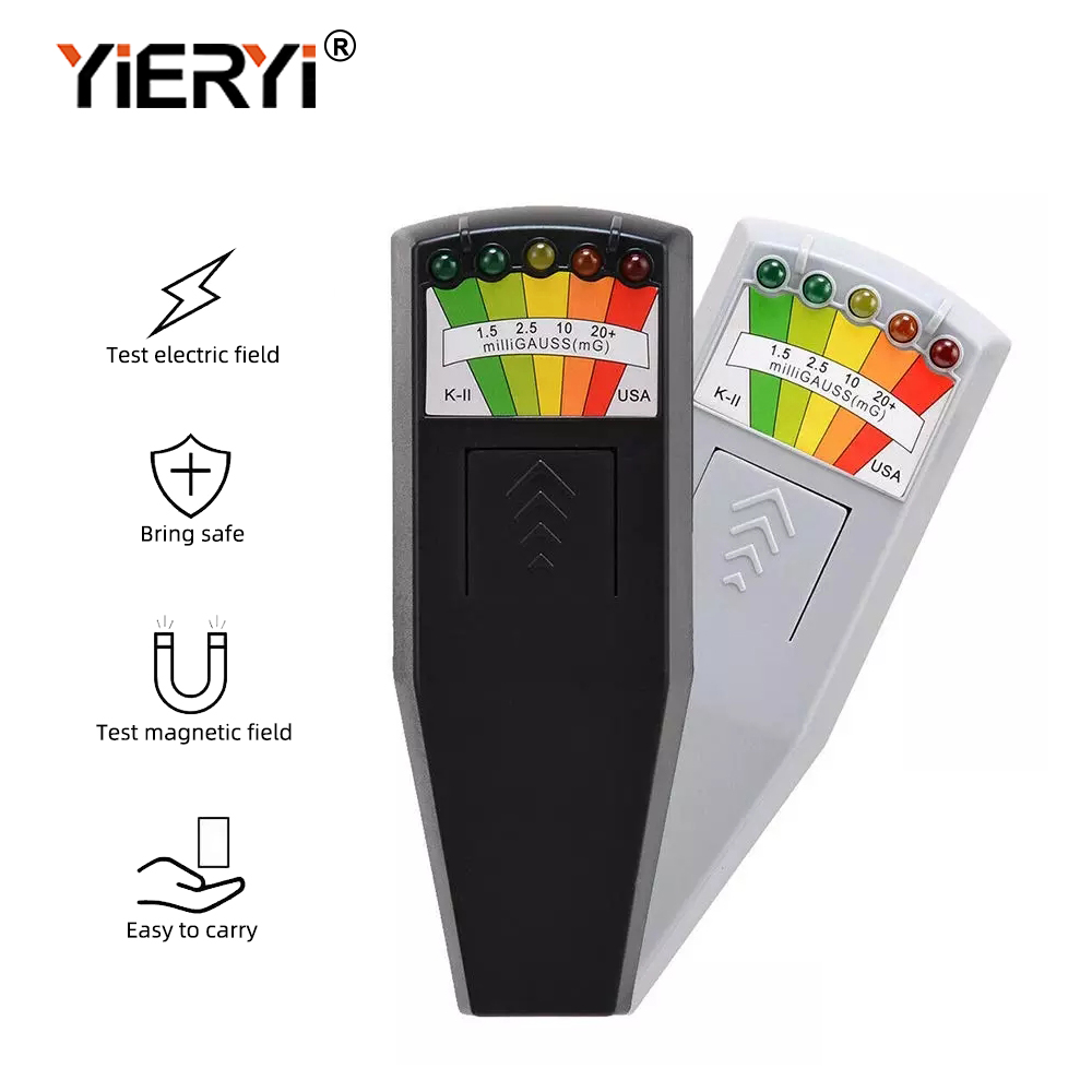 Máy dò từ trường emf cầm tay điện từ máy đo từ trường emf gauss điện từ máy dò ma cầm tay