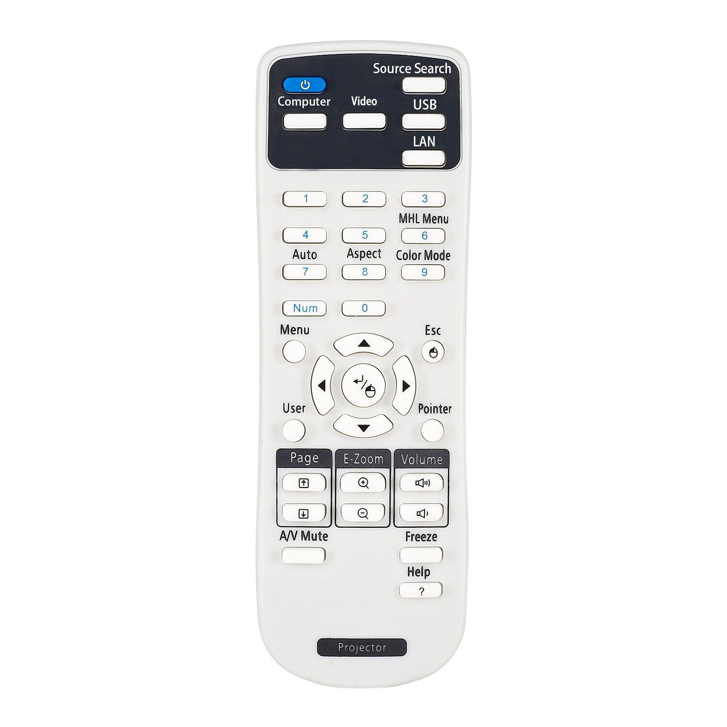 Điều Khiển Từ Xa Cho Máy chiếu Epson CB-S04 X04 X29 X31 X36 97H 945H 965H CB-S05 CB-S05E CB-X05 EB-C3005WN