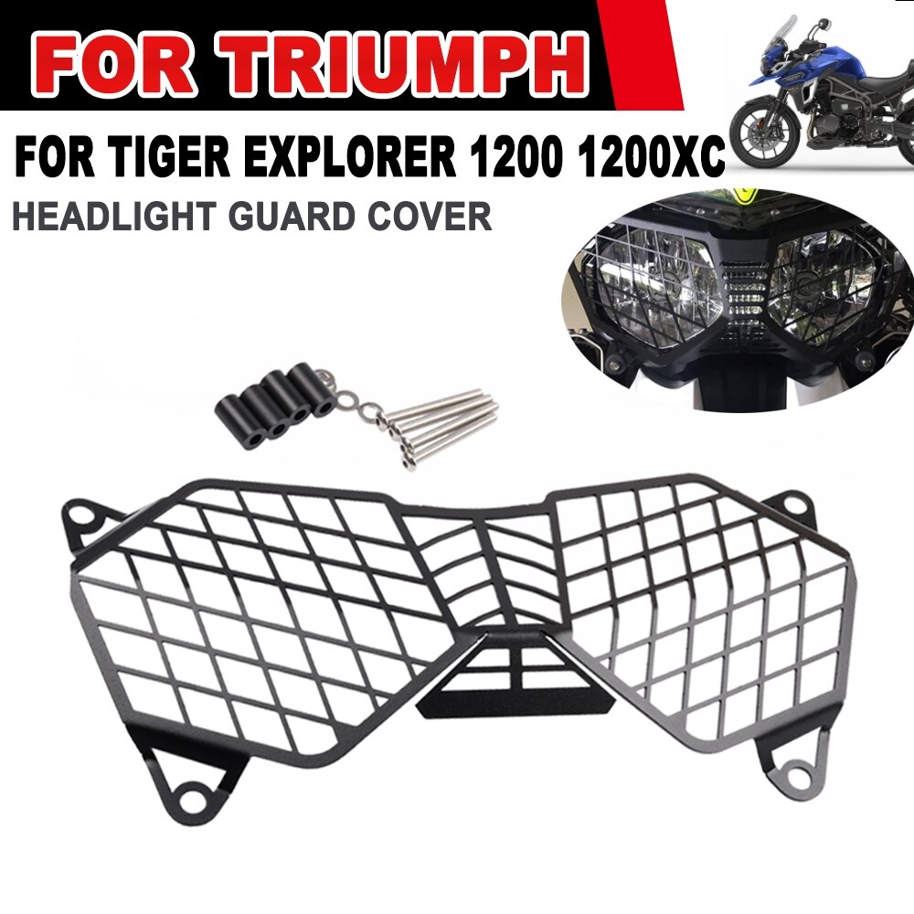 ❦Vỏ bảo vệ tấm lưới chắn Tản Nhiệt Đèn pha cho Triumph Tiger Explorer 1200 1200xc 2012 - 2014 2015 2016 2017 phụ kiện xe máy