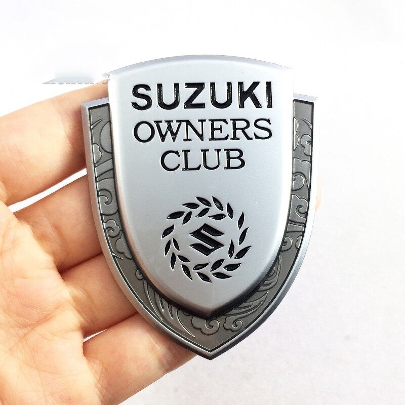1 X Logo Câu Lạc Bộ Chủ Sở Hữu SUZUKI Mới Bằng Kim Loại Đề Can Miếng Dán Huy Hiệu Biểu Tượng Phía Sau Ô Tô Cho SUZUKI