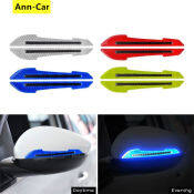 Reflective Safety Sticker for Car Rearview Mirror - 1 Pair