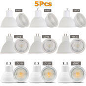 Ranpo 5Pcs Dimmable GU10 LED Spotlight Bulbs, 7W, Cool/Warm White