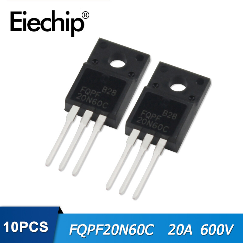 10 chiếc to-220f bóng bán dẫn mosfet 20n60c 20a 600v