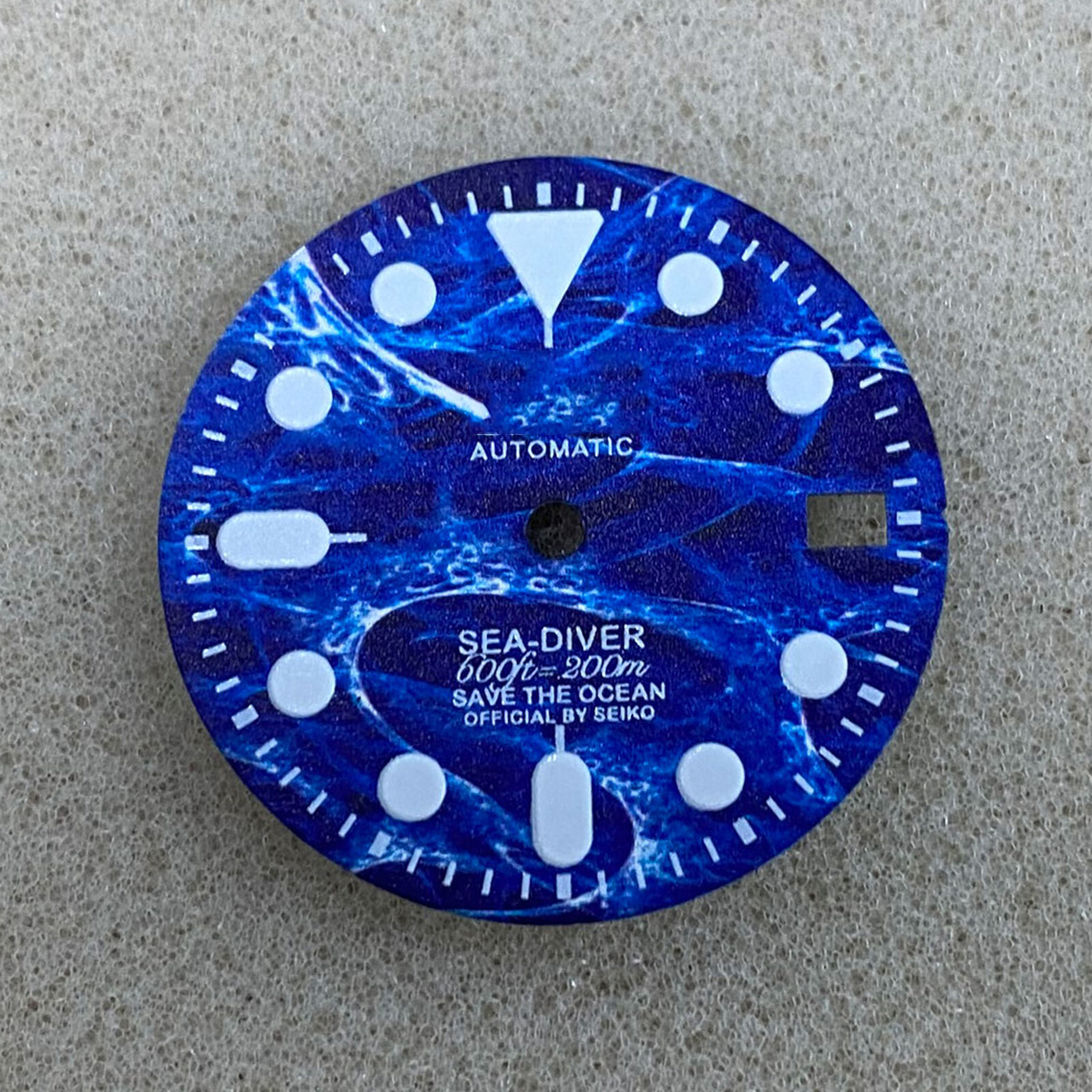 Đồng hồ màu xanh dương 28.5mm, mặt đồng hồ thay thế dạ quang màu xanh lá dành cho đồng hồ nh35/nh36/4r36 bộ phận điều chỉnh chuyển động