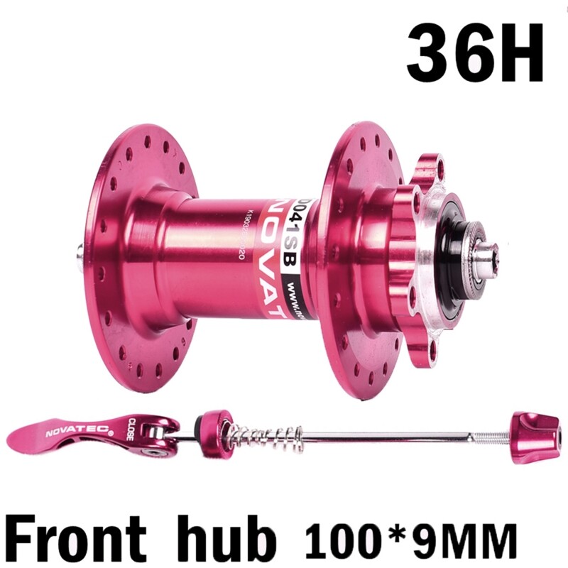Novatec hub phanh đĩa d041sb d042sb moay ơ xe đạp leo núi mtb ổ trục xe đạp, 32 36 lỗ đen đỏ 8/9/10/11s