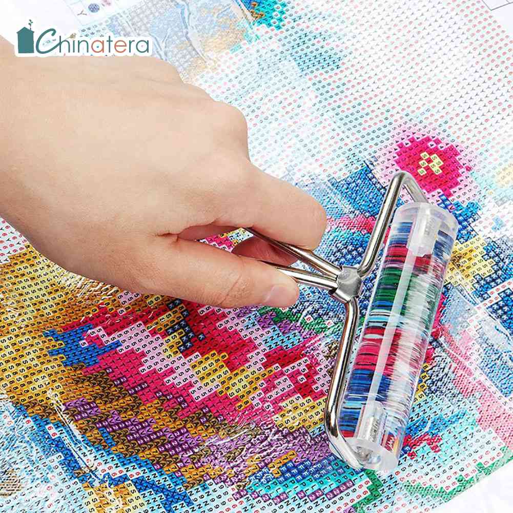 Chinatera cọ lăn acrylic dụng cụ vẽ nghệ thuật thủ công cọ vẽ tranh kim cương tự làm dụng cụ lăn dính kim cương