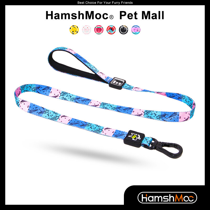 Hamshmoc dây xích chó chắc chắn dây dắt chó bằng nylon có móc bền dây xích thú cưng nhẹ có đệm mềm cho chó nhỏ vừa lớn
