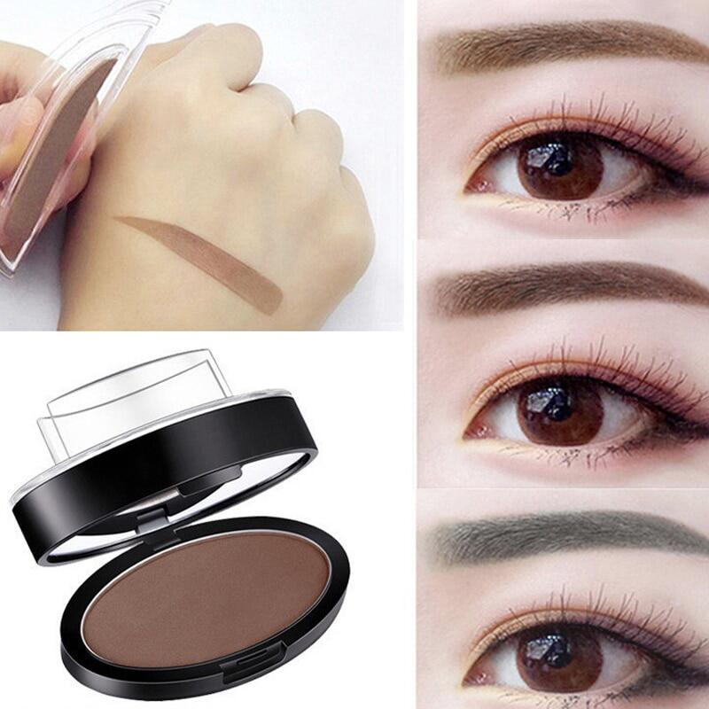 Bộ dụng cụ tạo hình con dấu chân mày one step dụng cụ trang điểm màu lông mày trang điểm nhanh 3 giây tạo kiểu con dấu lông mày bảng phấn chống thấm nước cho lông mày hoàn hảo dụng cụ trang điểm màu lông mày