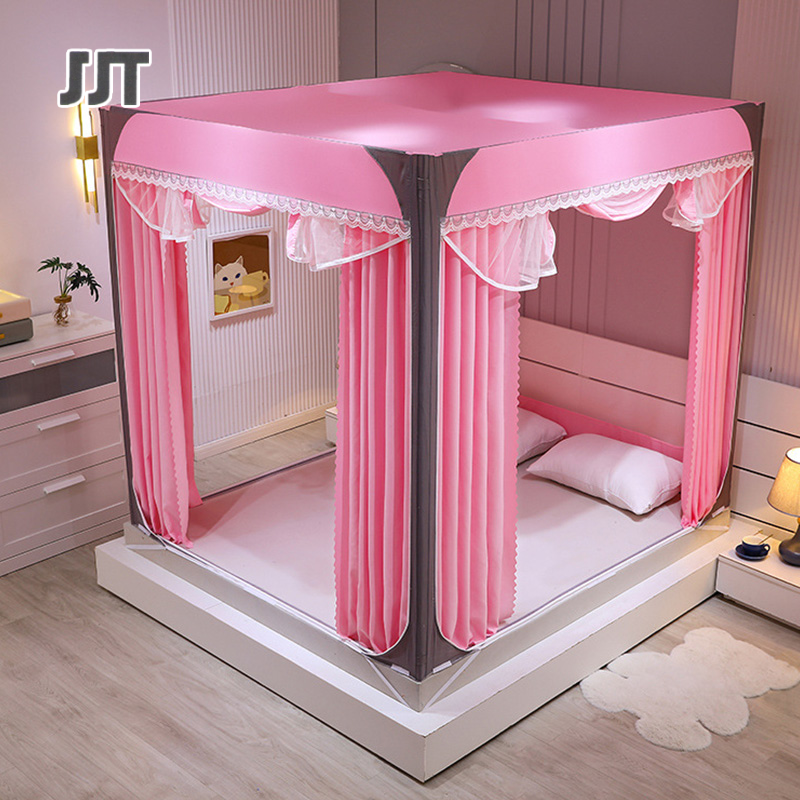 [Mosquito net bed type zipper curtain mosquito net anti-mosquito anti-fall anti-baby bed square top mosquito net,JJT Mosquito net 5 feet Big mosquito net 6 feet mosquito net zipper curtain mosquito net mosquito repellent Anti-drop darling mosquito net,] ราคา 1,386 บาท*ส่งฟรี