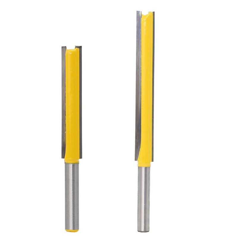 1 cái dao cắt 1/4 "6.35mm dao phay khắc gỗ dài hơn thường lệ thẳng dao phay mũi dao gỗ làm việc dụng cụ phay