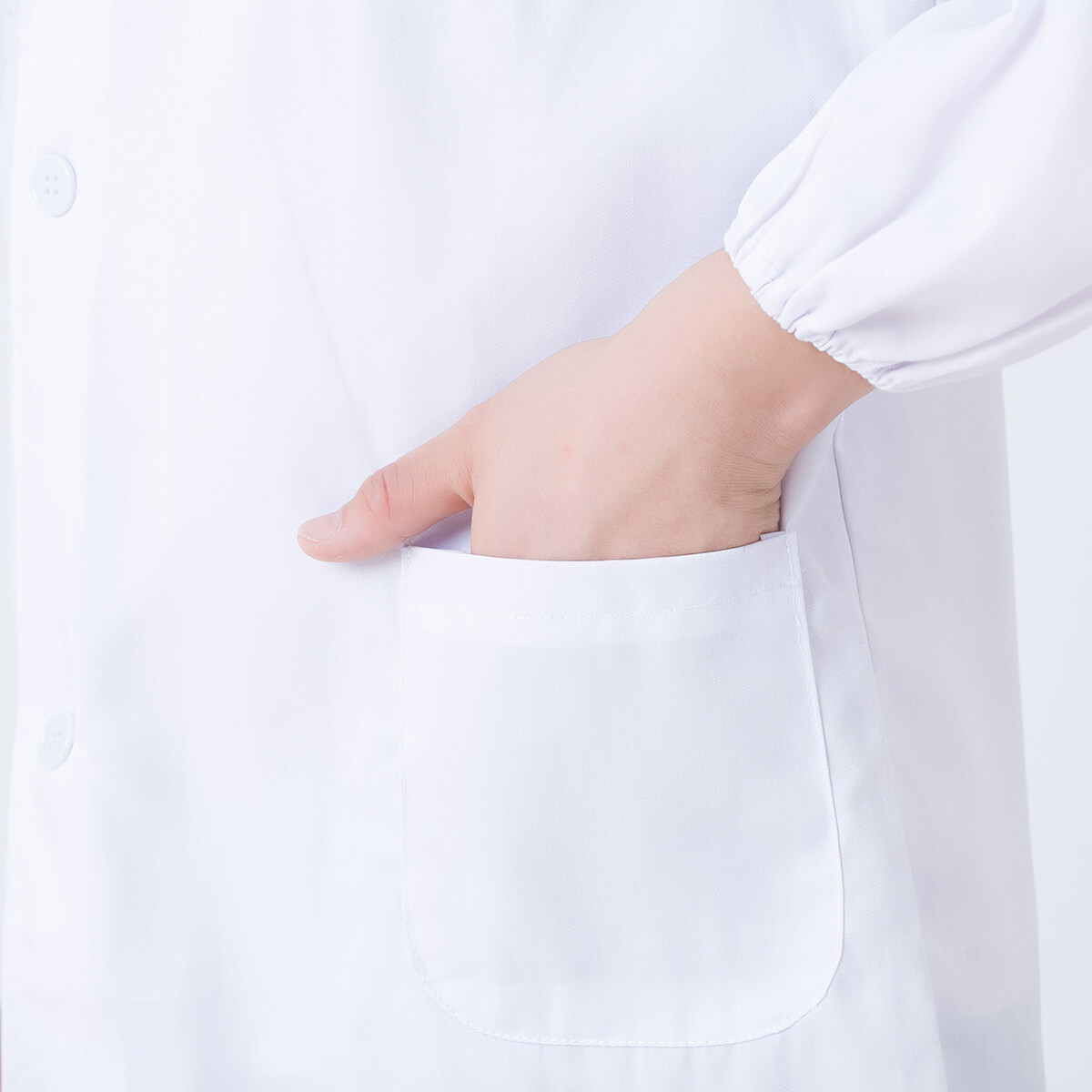 Generic Unisex Lab Coat Doctor Scientist Lab Long White Jacket Coat